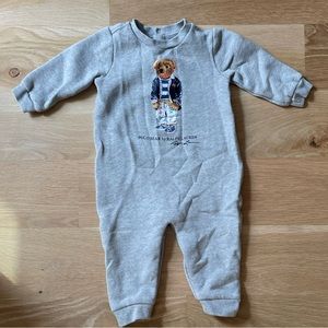 NWOT Authentic Ralph Lauren Teddy Onesie